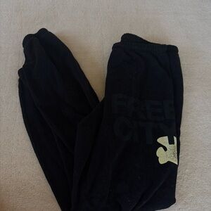 Free City Black Sweatpants Casual Joggers
